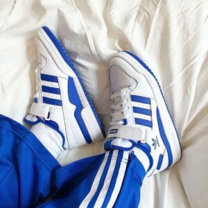Branded Forum 84 White Blue Low Sneakers
