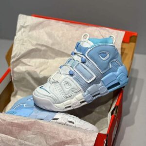 Branded Air More Uptempo Sky White Sneakers