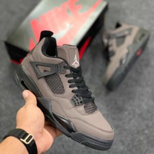Branded Retro 4 Olive Travis Sneakers