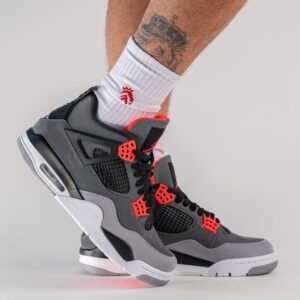 Branded Retro 4 Infrared Sneakers