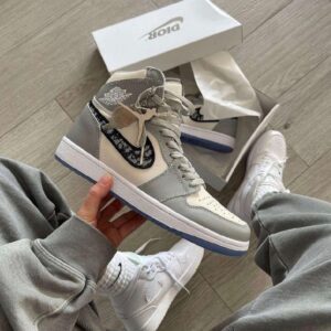 Branded Retro 1 Dior Long Sneakers