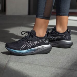 Asics Nimbus 25 Black Running Shoes