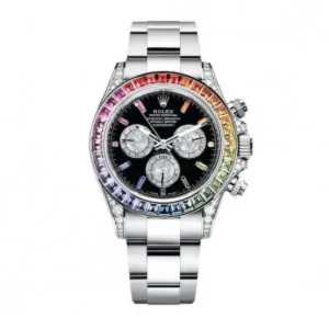 Trendy Rolex Daytona Rainbow Diamond Watch For Men (SHH04752)